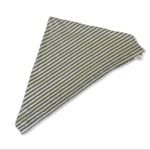 Nuroo Nursing Scarf Gray White Stripe Convertible Breastfeeding Cover Soft - Picture 4 of 7